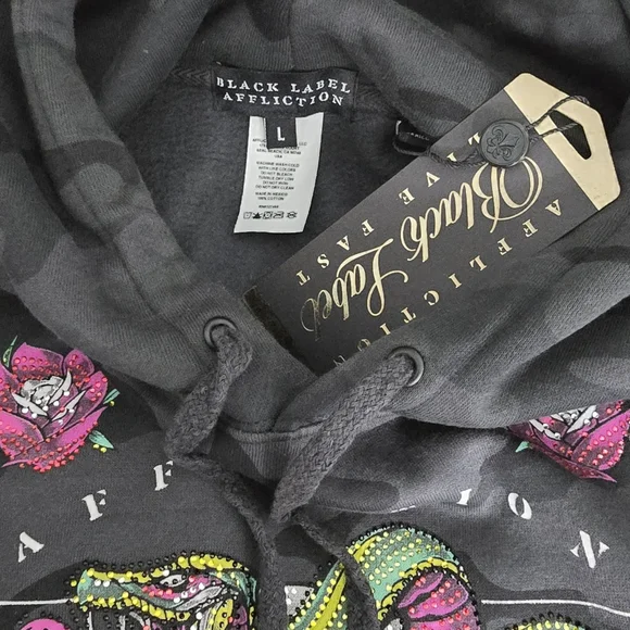 Affliction Men's Black Label Hoodie - Picture 13 of 13